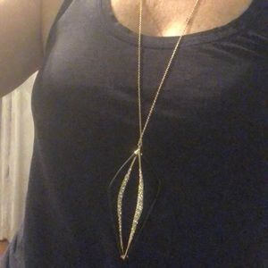 Alexis Bittar long pendant necklace.
